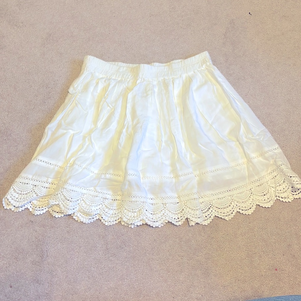 White skirt